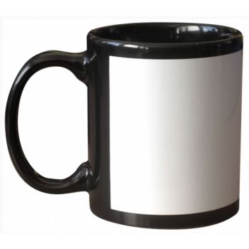 12 Mugs bicolores avec intérieur et poignée noir - Imprimante DTF, Plotter  de découpe, presse à chaud, Silhouette cameo, sublimation