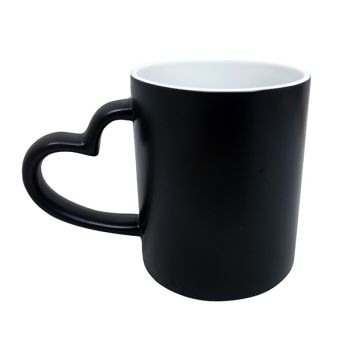Mug céramique MB TECH Pack mug Magique noir mat pour sublimation