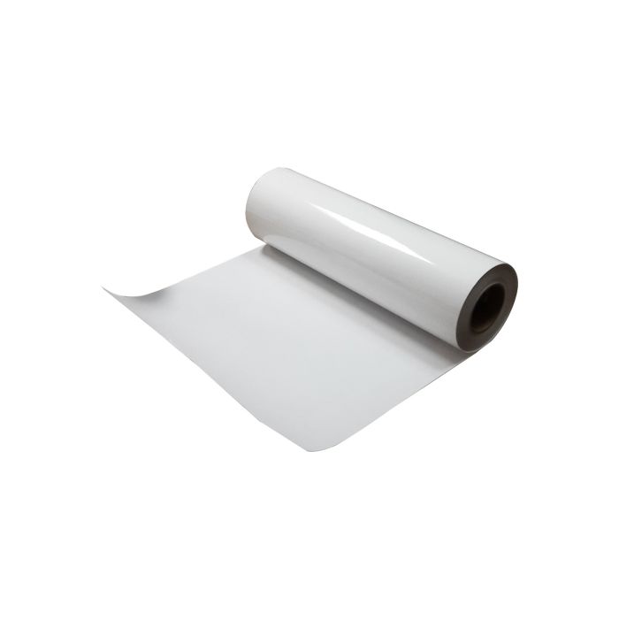Vinyl Blanc Brillant WP Adhesif Exterieur 265 microns<br>Rouleau